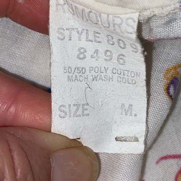 Vintage 80s Rumours California sunglass multicolor print midi skirt - Picture 8 of 10